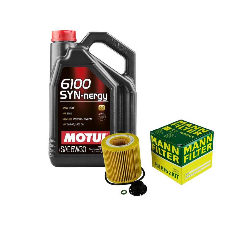 BMW Engine Oil Change Kit - Motul 11427953125 (5W30) (SYN-NERGY 6100)